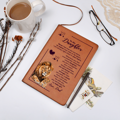 To My Daughter Your Crown – Leather Journal